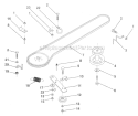 Part Location Diagram of 132946 Weed Eater Keeper, Mower Drive Belt, Engine